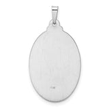 14k White Gold Saint Christopher Medal Pendant