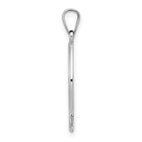 14k White Gold Ichthus Fish Pendant