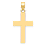 14k Polished Cross Charm