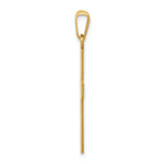14k Polished Cross Charm