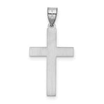 14k White Gold Cross Pendant