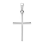 14k White Gold Cross Charm