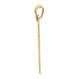 14k Polished Cross Pendant