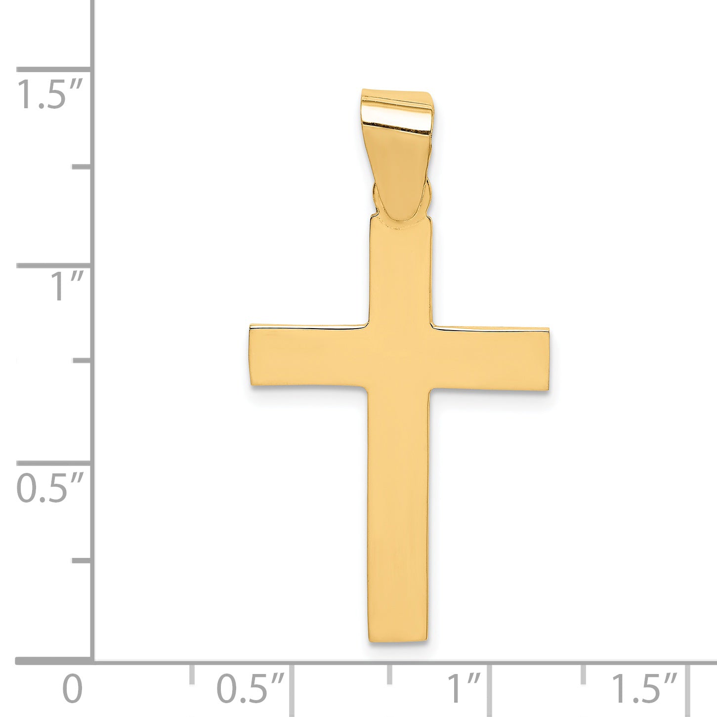14k Polished Cross Pendant