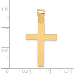 14k Polished Cross Pendant