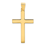 14k Polished Cross Pendant
