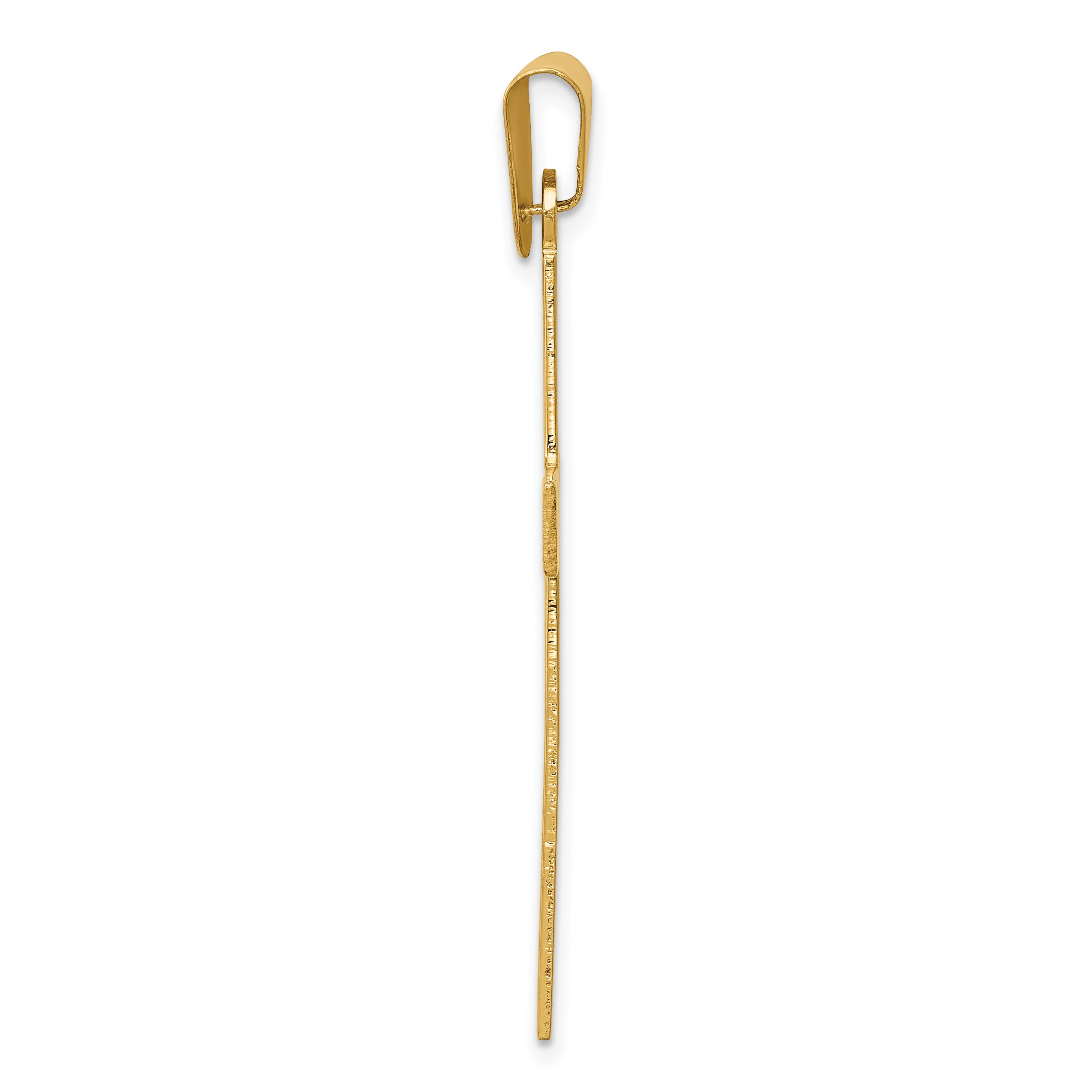 14k Polished Cross Pendant
