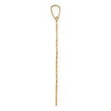 14k Eastern Orthodox Cross Pendant