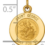 14k Saint George Medal Charm