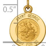 14k Saint George Medal Charm
