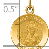 14k Saint Andrew Medal Charm