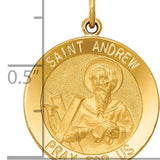 14k Saint Andrew Medal Pendant