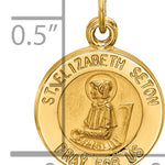 14k Saint Elizabeth Seton Medal Charm