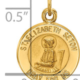 14k Saint Elizabeth Seton Medal Charm