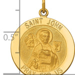 14k Saint John Medal Pendant