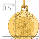 14k Saint Gerard Medal Charm