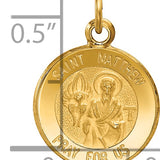 14k Saint Matthew Medal Charm