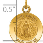 14k Saint Martha Medal Pendant