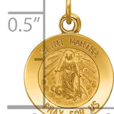 14k Saint Martha Medal Pendant