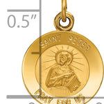 14k Saint Peter Medal Charm