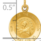 14k Our Lady Of The Assumption Medal Charm