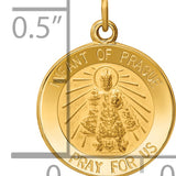 14k Infant of Prague Medal Charm