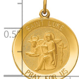 14k Saint Luke Medal Pendant
