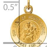 14k Our Lady of Mt. Carmel Medal Charm