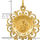 14k Our Lady of Mt. Carmel Medal Charm
