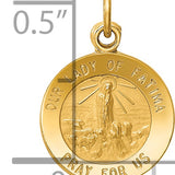 14k Our Lady of Fatima Medal Charm