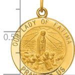 14k Our Lady of Fatima Medal Pendant