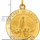 14k Our Lady of Fatima Medal Pendant