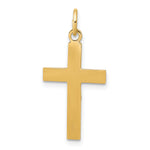 14k Two-tone INRI Crucifix Pendant