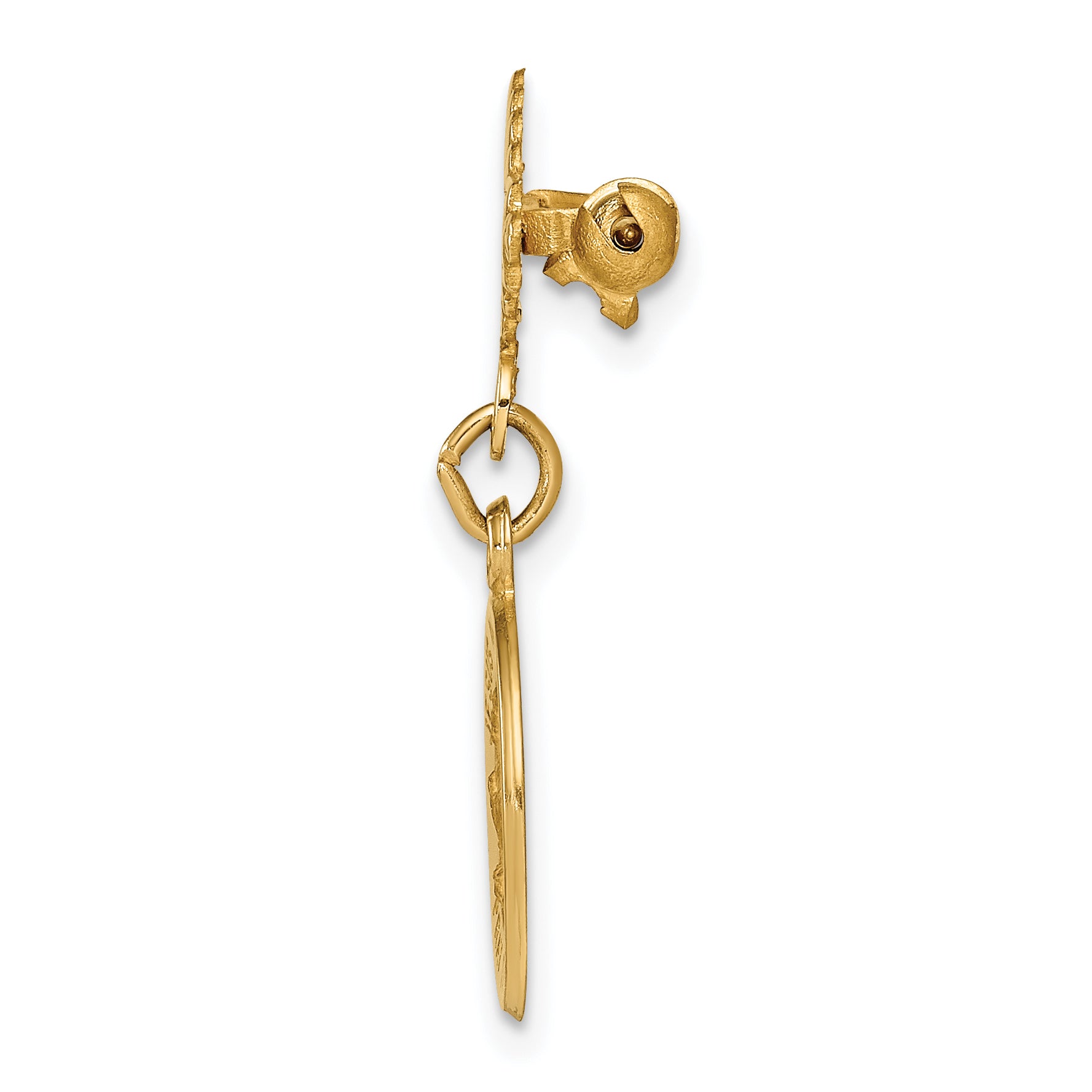 14k Holy Family Medal Pin