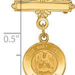 14k Holy Family Medal Pin