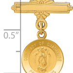 14k Our Lady of Guadalupe Medal Pin