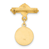 14k Our Lady of Guadalupe Medal Pin