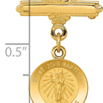 14k Saint John the Baptist Medal Pin