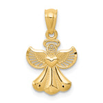 14k Polished Angel Pendant
