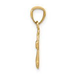 14k Polished Angel Pendant