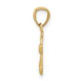 14k Polished Angel Pendant