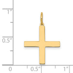 14K Laser Designed Greek Cross Charm