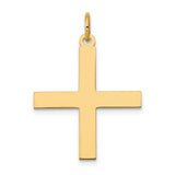 14K Laser Designed Greek Cross Pendant
