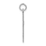 14K White Gold Laser Designed Cross Pendant