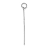 14K White Gold Laser Designed Cross Pendant