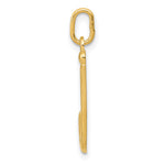 14k Yellow Gold Letter J Initial Charm