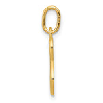 14k Yellow Gold Letter S Initial Charm