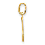 14k Yellow Gold Letter S Initial Charm
