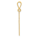 14K Laser Cut FAITH Cross Charm