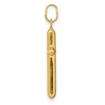 14k Polished Hollow Latin Cross Charm